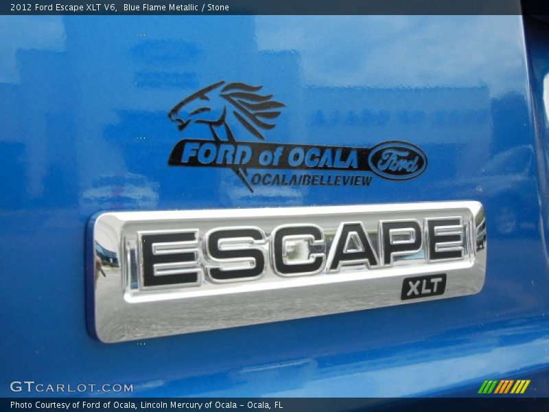 Blue Flame Metallic / Stone 2012 Ford Escape XLT V6
