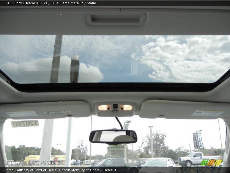 Blue Flame Metallic / Stone 2012 Ford Escape XLT V6