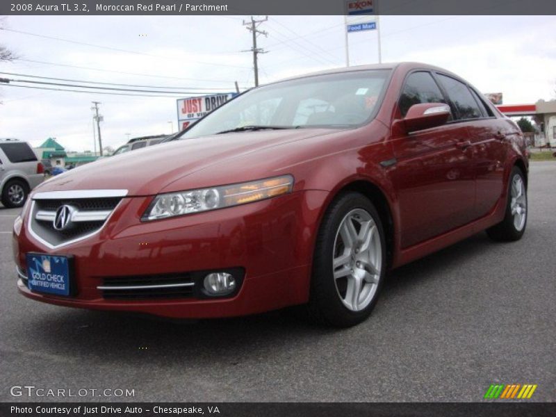 Moroccan Red Pearl / Parchment 2008 Acura TL 3.2