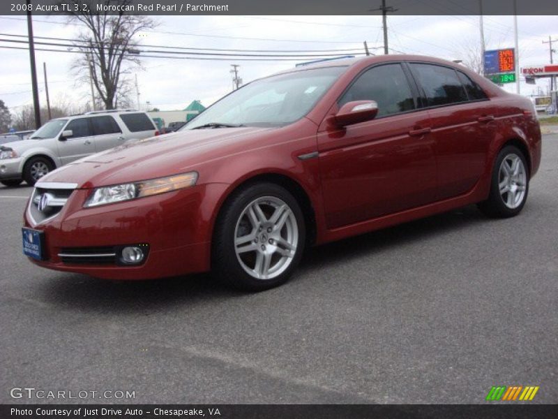 Moroccan Red Pearl / Parchment 2008 Acura TL 3.2