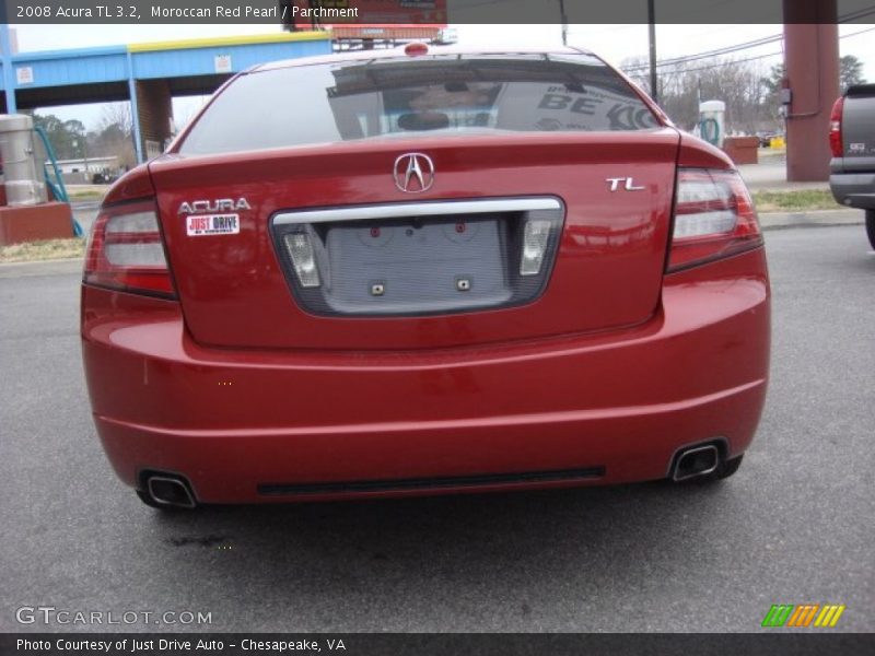 Moroccan Red Pearl / Parchment 2008 Acura TL 3.2