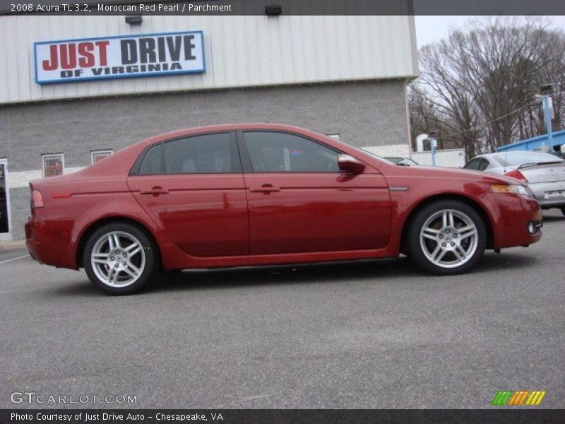 Moroccan Red Pearl / Parchment 2008 Acura TL 3.2