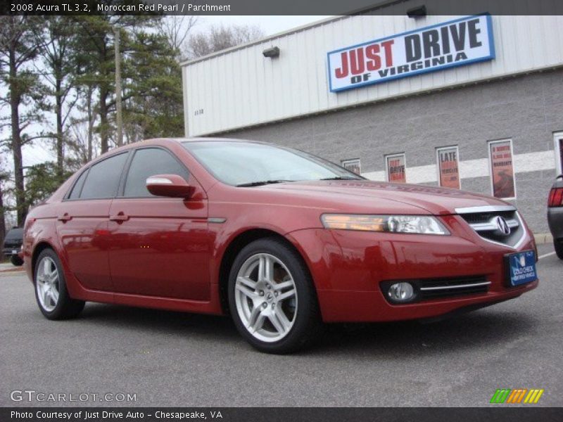 Moroccan Red Pearl / Parchment 2008 Acura TL 3.2