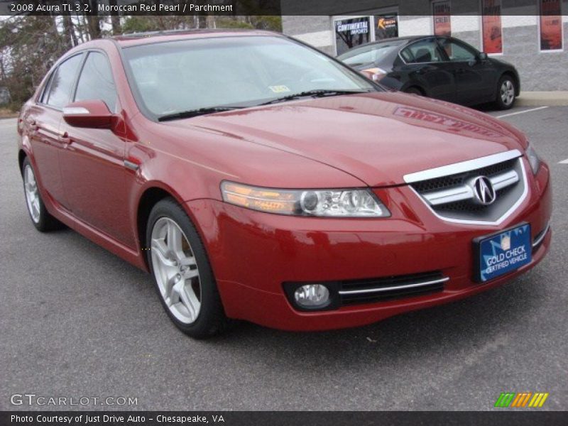 Moroccan Red Pearl / Parchment 2008 Acura TL 3.2