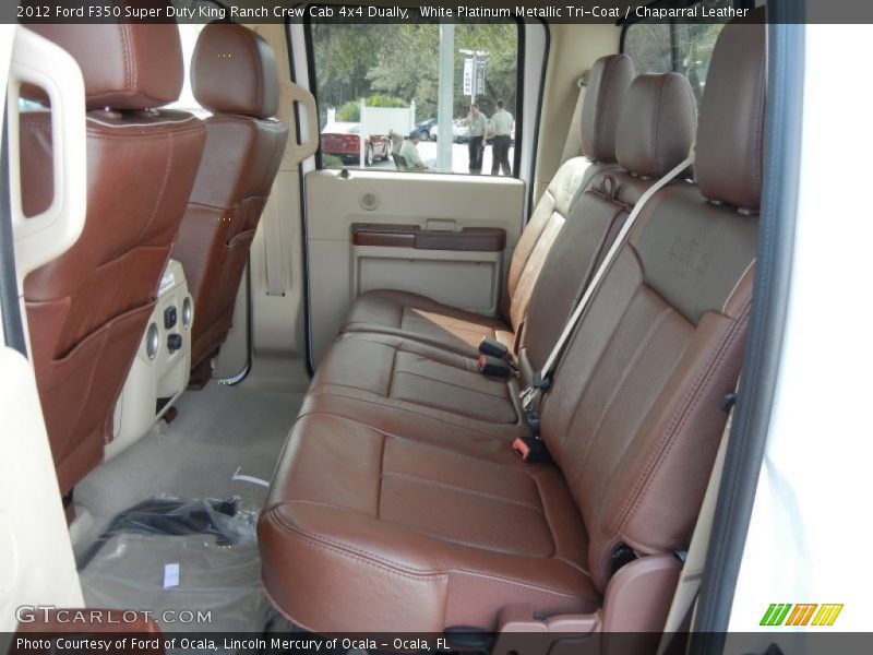 Rear Seat of 2012 F350 Super Duty King Ranch Crew Cab 4x4 Dually