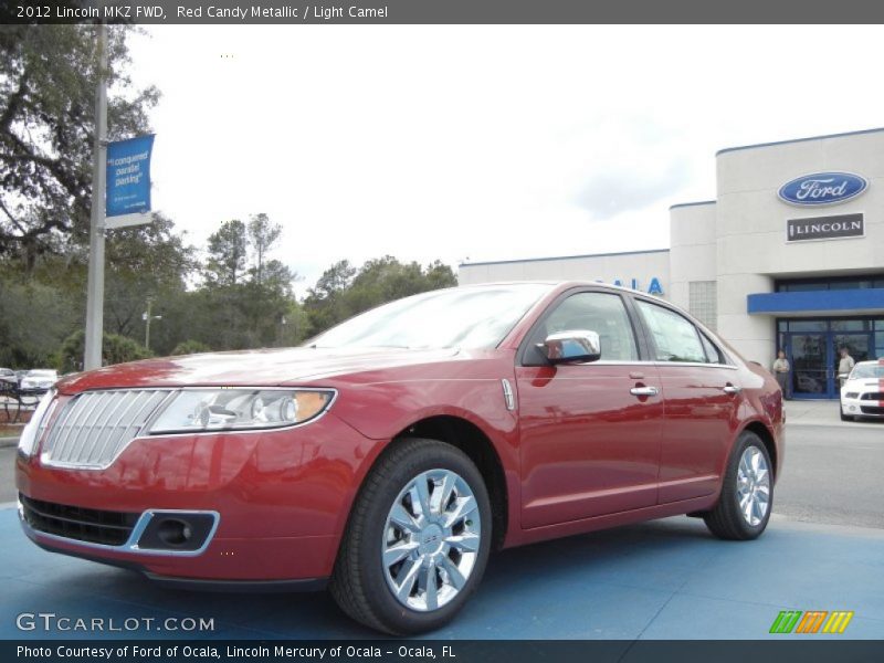 Red Candy Metallic / Light Camel 2012 Lincoln MKZ FWD