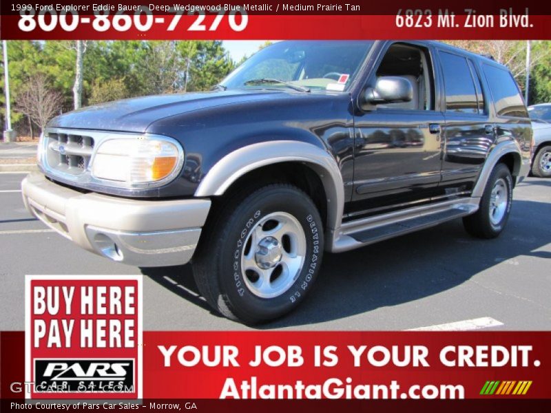 Deep Wedgewood Blue Metallic / Medium Prairie Tan 1999 Ford Explorer Eddie Bauer