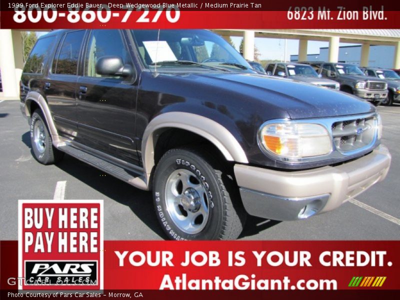 Deep Wedgewood Blue Metallic / Medium Prairie Tan 1999 Ford Explorer Eddie Bauer