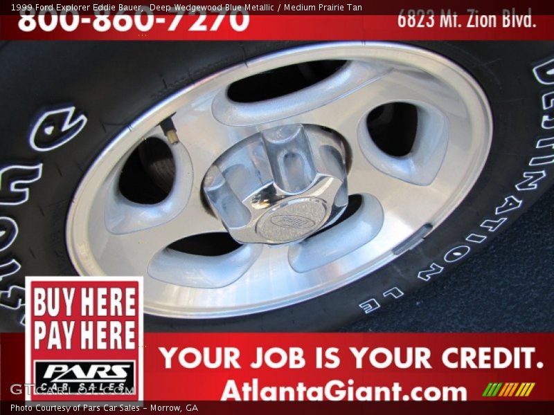 Deep Wedgewood Blue Metallic / Medium Prairie Tan 1999 Ford Explorer Eddie Bauer