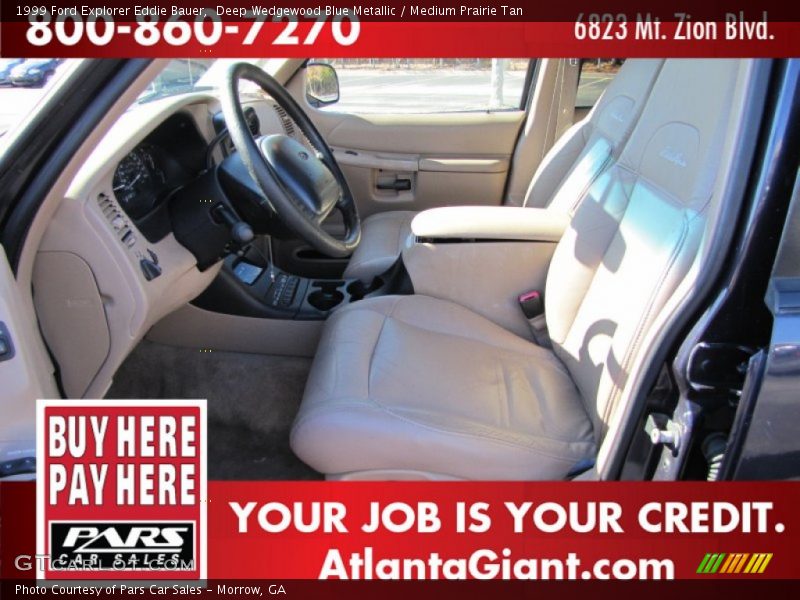 Deep Wedgewood Blue Metallic / Medium Prairie Tan 1999 Ford Explorer Eddie Bauer