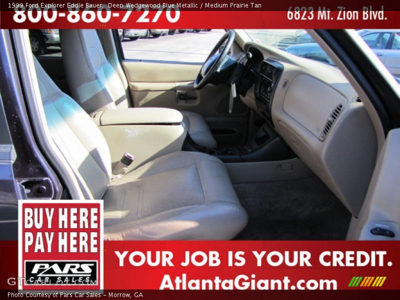 Deep Wedgewood Blue Metallic / Medium Prairie Tan 1999 Ford Explorer Eddie Bauer
