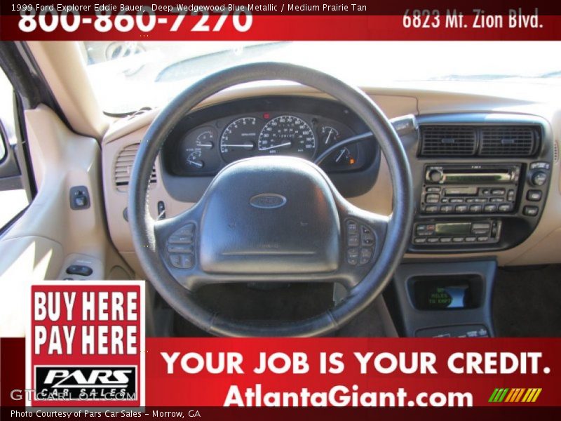 Deep Wedgewood Blue Metallic / Medium Prairie Tan 1999 Ford Explorer Eddie Bauer