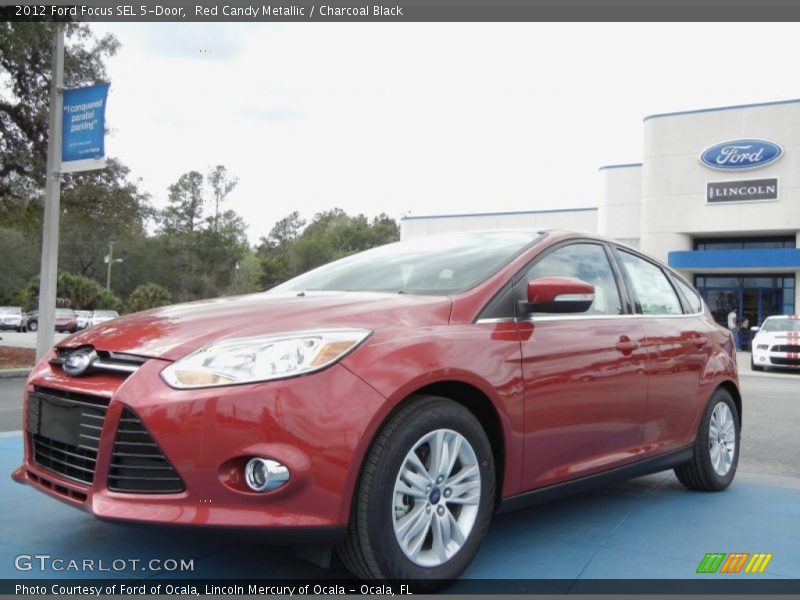 Red Candy Metallic / Charcoal Black 2012 Ford Focus SEL 5-Door
