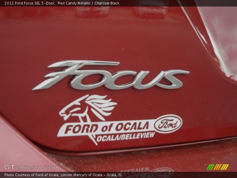 Red Candy Metallic / Charcoal Black 2012 Ford Focus SEL 5-Door