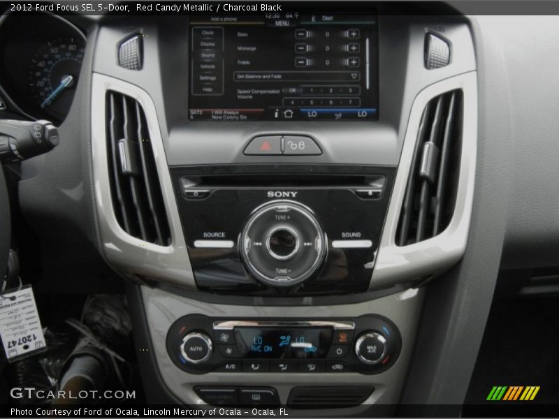 Red Candy Metallic / Charcoal Black 2012 Ford Focus SEL 5-Door