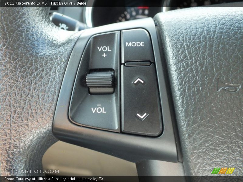 Controls of 2011 Sorento LX V6