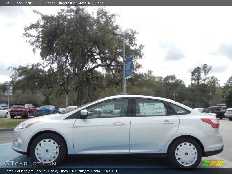 Ingot Silver Metallic / Stone 2012 Ford Focus SE SFE Sedan