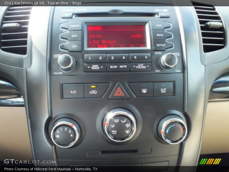 Controls of 2011 Sorento LX V6