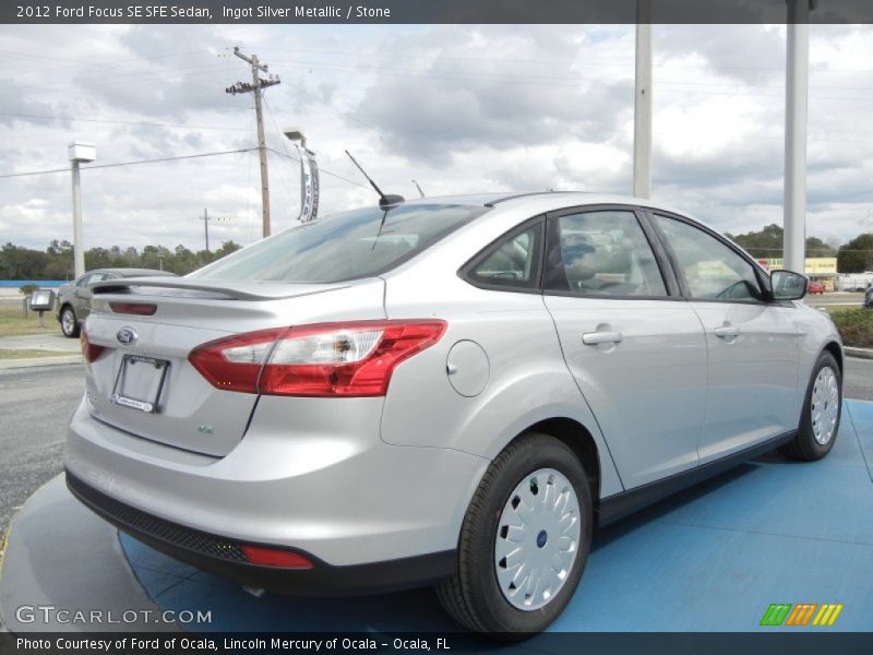 Ingot Silver Metallic / Stone 2012 Ford Focus SE SFE Sedan