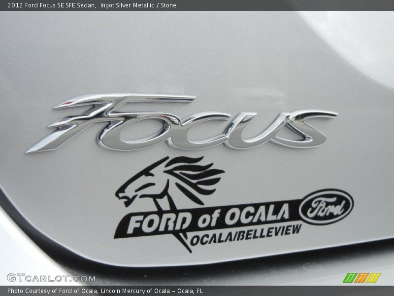 Ingot Silver Metallic / Stone 2012 Ford Focus SE SFE Sedan
