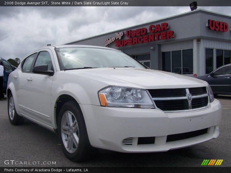 Stone White / Dark Slate Gray/Light Slate Gray 2008 Dodge Avenger SXT