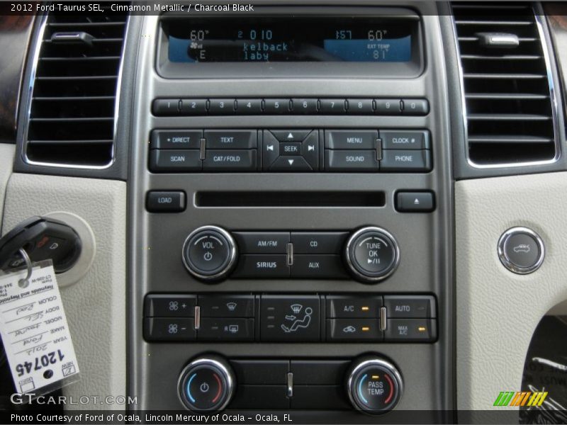 Cinnamon Metallic / Charcoal Black 2012 Ford Taurus SEL