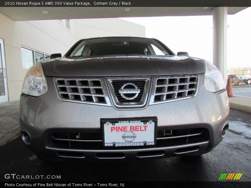 Gotham Gray / Black 2010 Nissan Rogue S AWD 360 Value Package