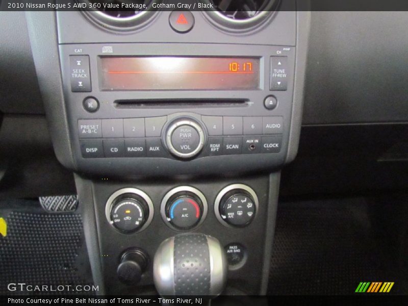 Gotham Gray / Black 2010 Nissan Rogue S AWD 360 Value Package