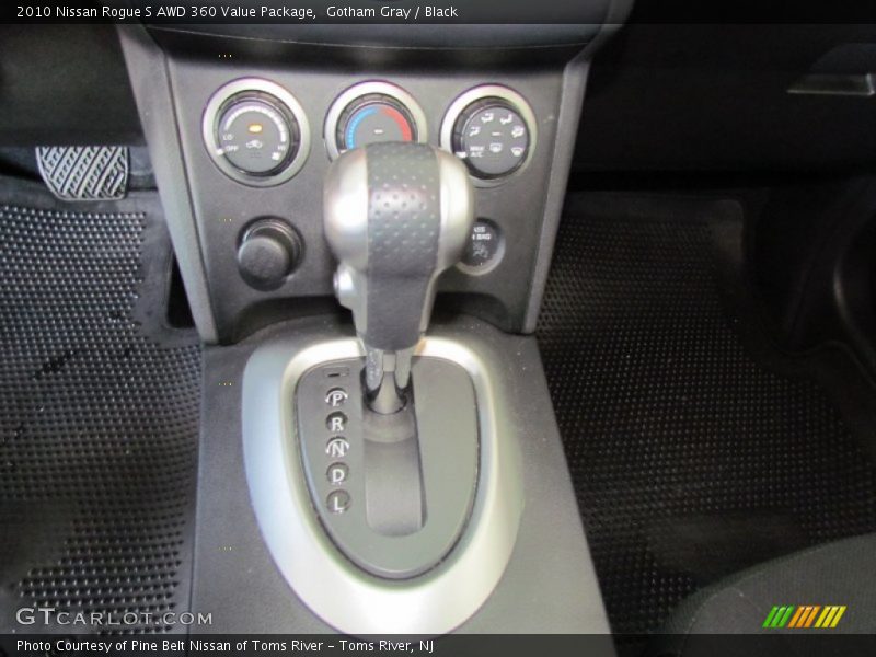 Gotham Gray / Black 2010 Nissan Rogue S AWD 360 Value Package