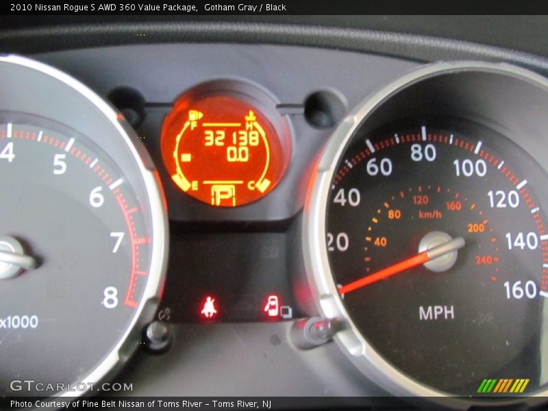 Gotham Gray / Black 2010 Nissan Rogue S AWD 360 Value Package