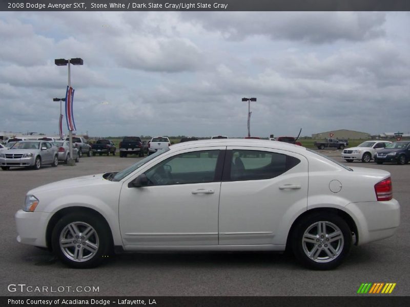 Stone White / Dark Slate Gray/Light Slate Gray 2008 Dodge Avenger SXT