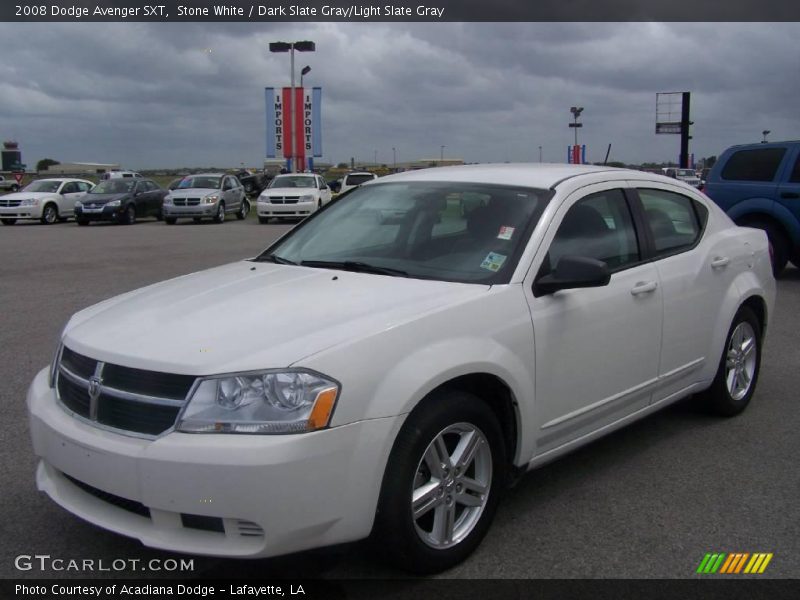 Stone White / Dark Slate Gray/Light Slate Gray 2008 Dodge Avenger SXT