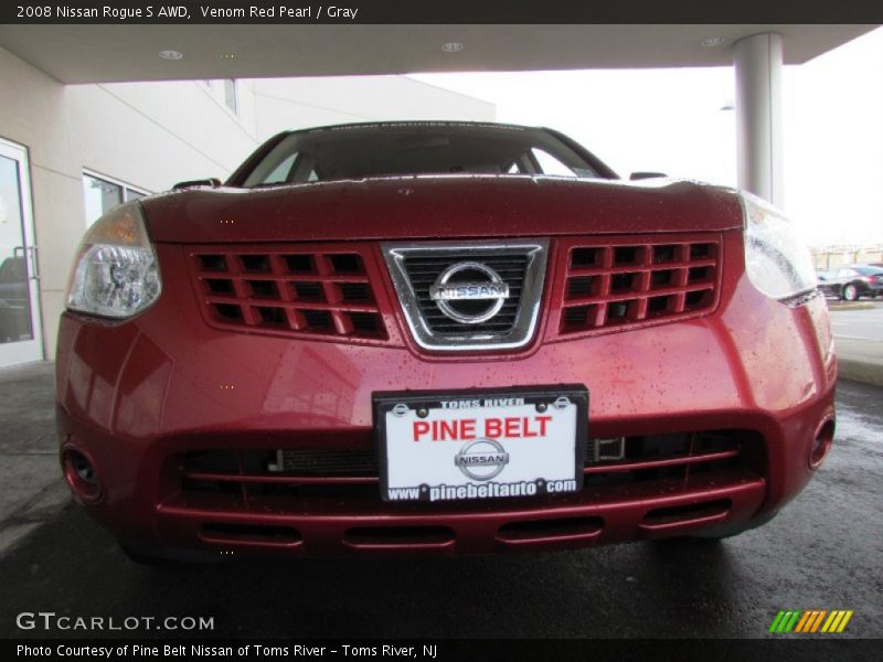 Venom Red Pearl / Gray 2008 Nissan Rogue S AWD