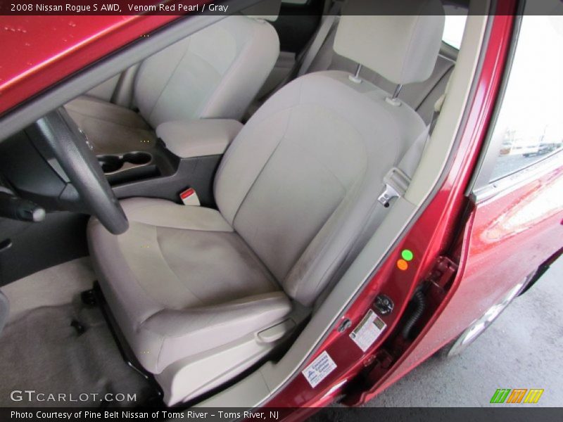 Venom Red Pearl / Gray 2008 Nissan Rogue S AWD