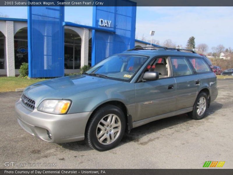 Seamist Green Pearl / Gray 2003 Subaru Outback Wagon