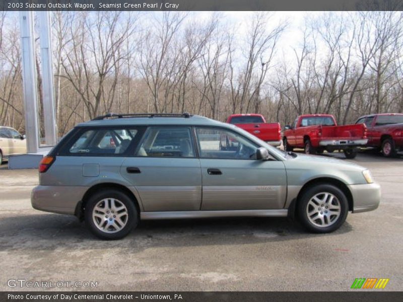 Seamist Green Pearl / Gray 2003 Subaru Outback Wagon