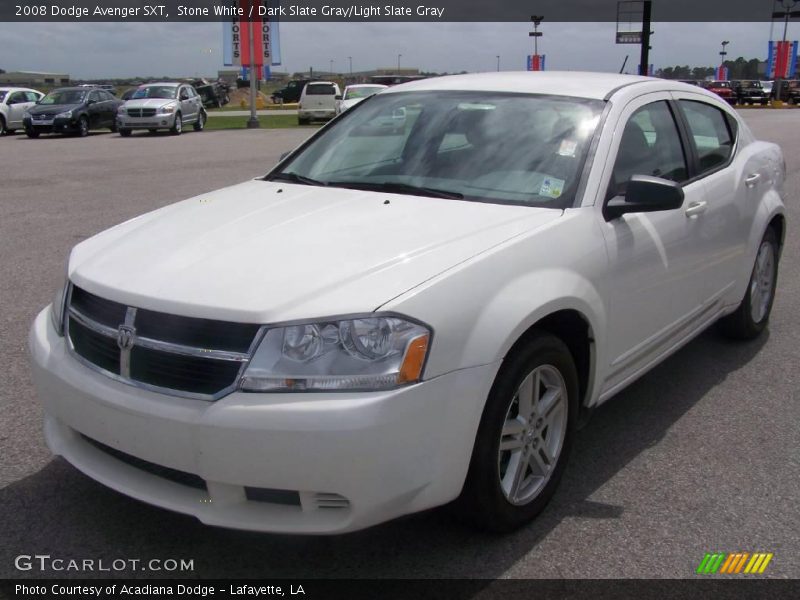 Stone White / Dark Slate Gray/Light Slate Gray 2008 Dodge Avenger SXT