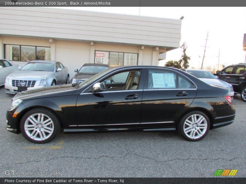 Black / Almond/Mocha 2009 Mercedes-Benz C 300 Sport