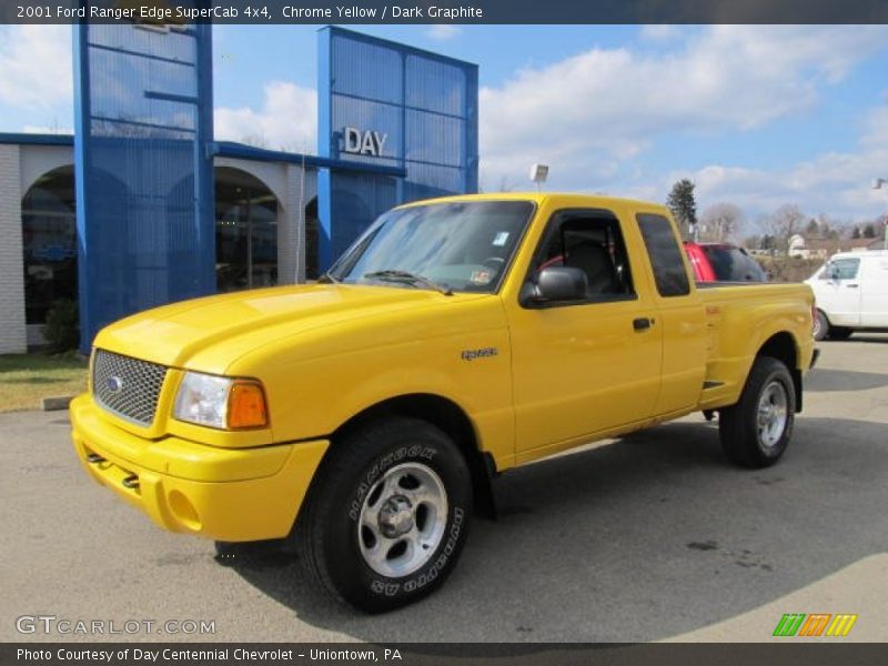 Chrome Yellow / Dark Graphite 2001 Ford Ranger Edge SuperCab 4x4