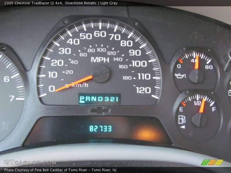 Silverstone Metallic / Light Gray 2005 Chevrolet TrailBlazer LS 4x4
