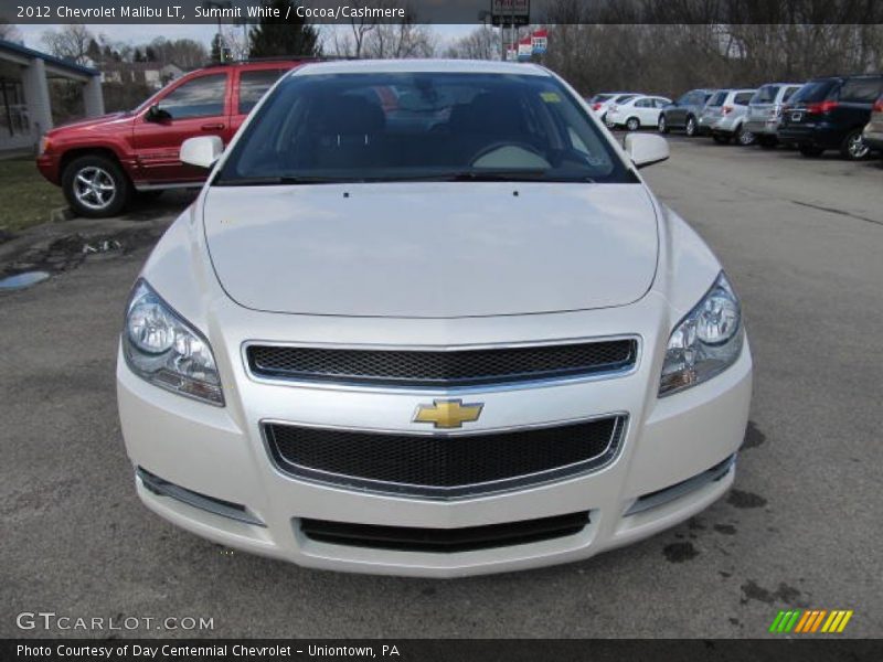 Summit White / Cocoa/Cashmere 2012 Chevrolet Malibu LT