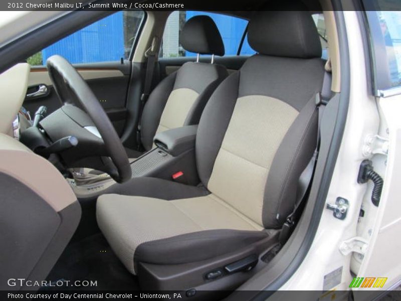 Summit White / Cocoa/Cashmere 2012 Chevrolet Malibu LT