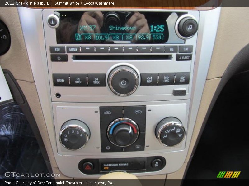 Summit White / Cocoa/Cashmere 2012 Chevrolet Malibu LT