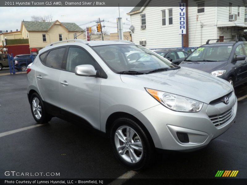 Diamond Silver / Black 2011 Hyundai Tucson GLS AWD