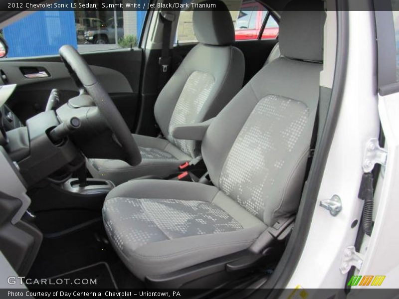 Summit White / Jet Black/Dark Titanium 2012 Chevrolet Sonic LS Sedan