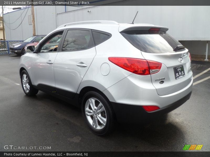 Diamond Silver / Black 2011 Hyundai Tucson GLS AWD