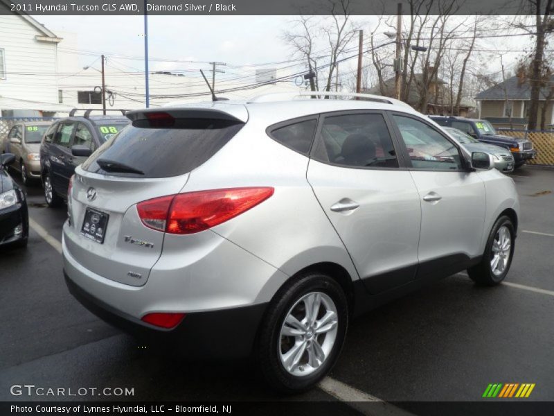 Diamond Silver / Black 2011 Hyundai Tucson GLS AWD