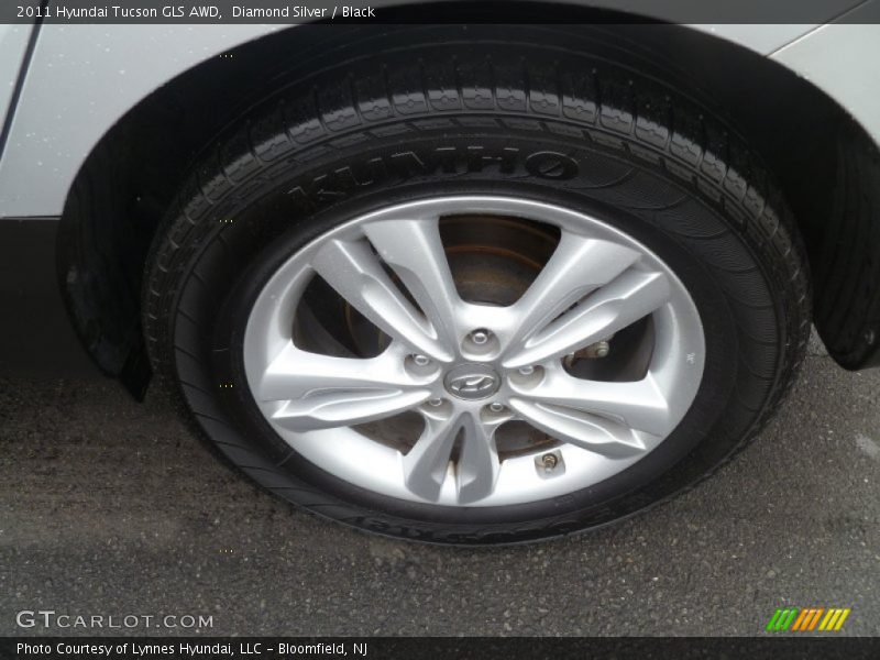 Diamond Silver / Black 2011 Hyundai Tucson GLS AWD