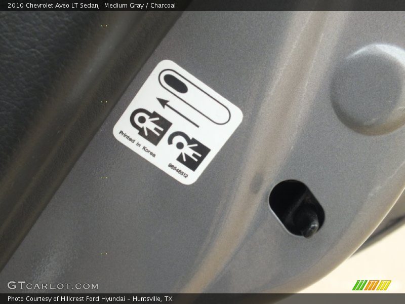 Medium Gray / Charcoal 2010 Chevrolet Aveo LT Sedan