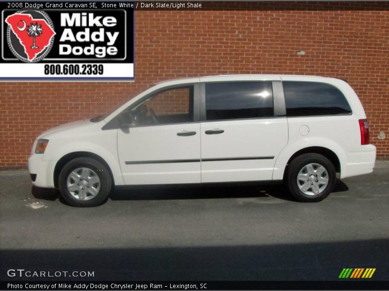 Stone White / Dark Slate/Light Shale 2008 Dodge Grand Caravan SE